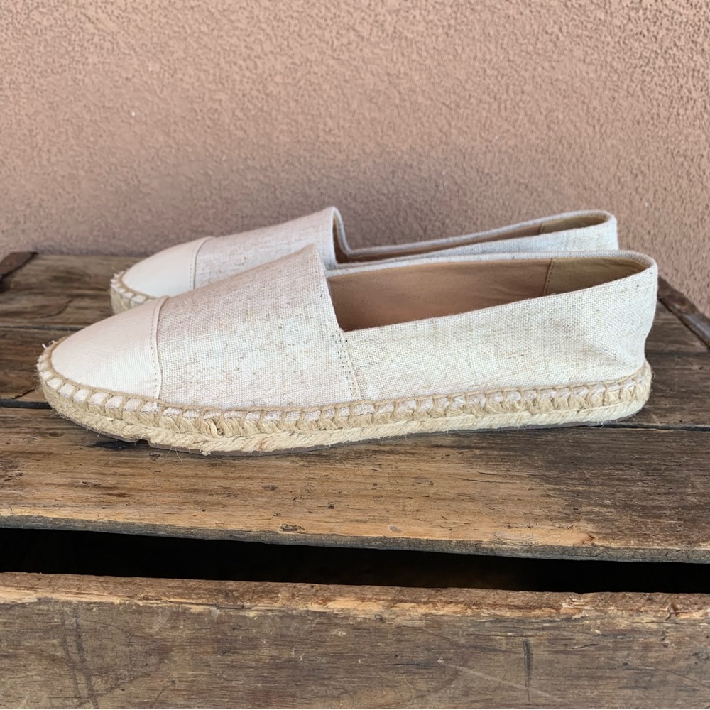 J. Crew Canvas Colorblock Cap Toe Slip-On Espadrille